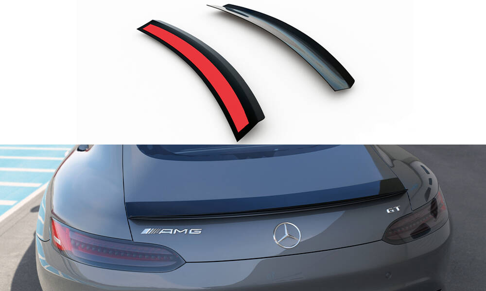 Spoiler Cap Mercedes AMG GT / GT S C190 Glans Zwart