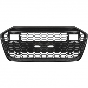 Grill Audi A6 S-Line C8 RS6 Look Glans Zwart PDC/ACC