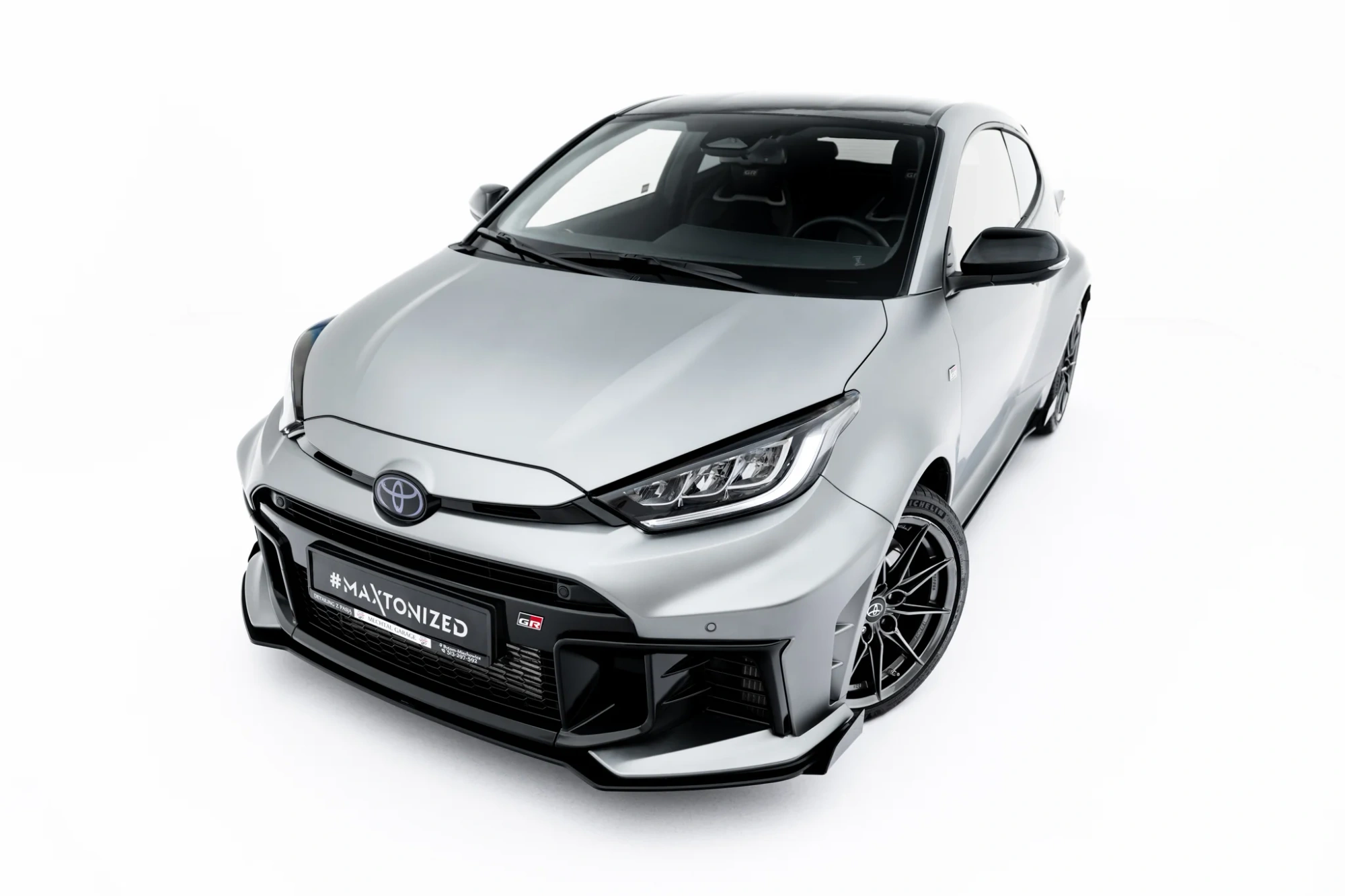 Voorspoiler Toyota GR Yaris Mk4 Facelift Maxton  Street Pro Front Splitter + Flaps