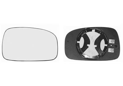 spiegelglas, bol glas, verwarmd, rechts Peugeot 306, 1997-2001