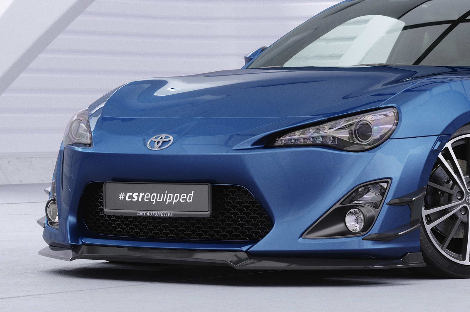 Voorspoiler Toyota GT86 (ZN6) Glans Zwart van CSR Automotive (2012-2016)