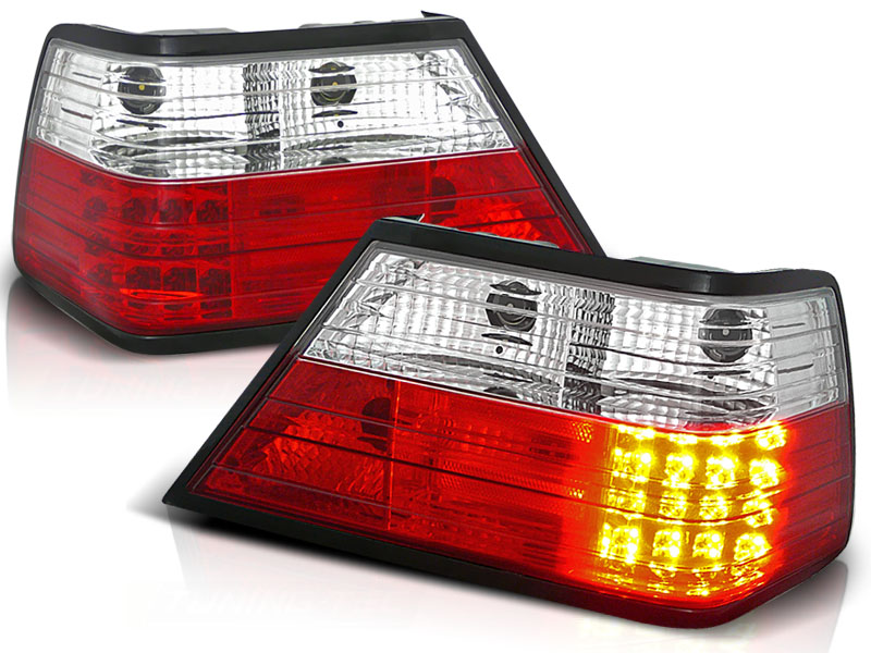 Luces traseras LED Mercedes E-Class W124 rojo/cristal