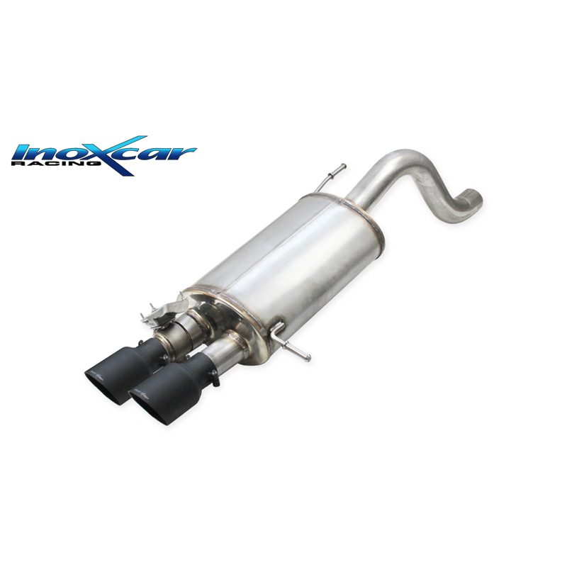 100% RVS Sportuitlaat  Hyundai i20 N 1.6 Turbo (204pk) 2020- 2x90mm Ceramic Black