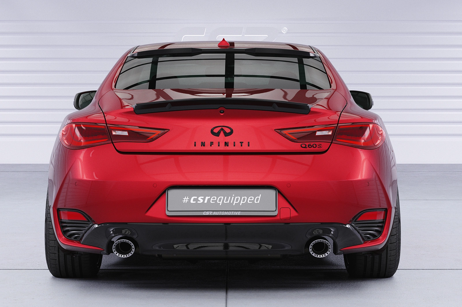 Achterspoiler Infiniti Q60 glans zwart 2016–2022