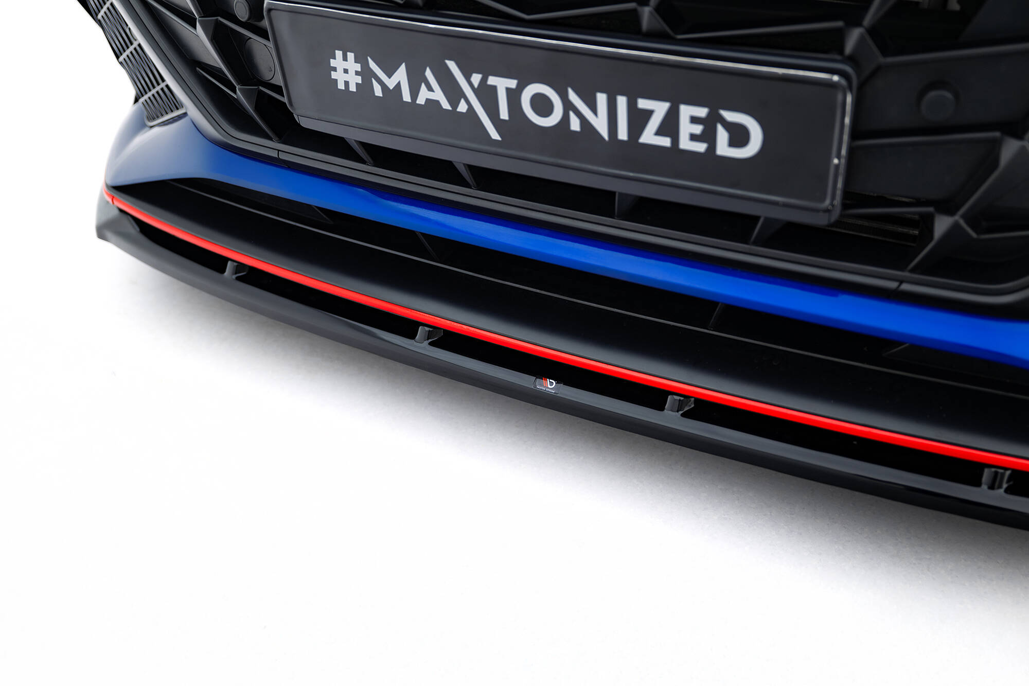 Voorspoiler V.2 Hyundai Elantra N MK7 Maxton Glanzend zwart