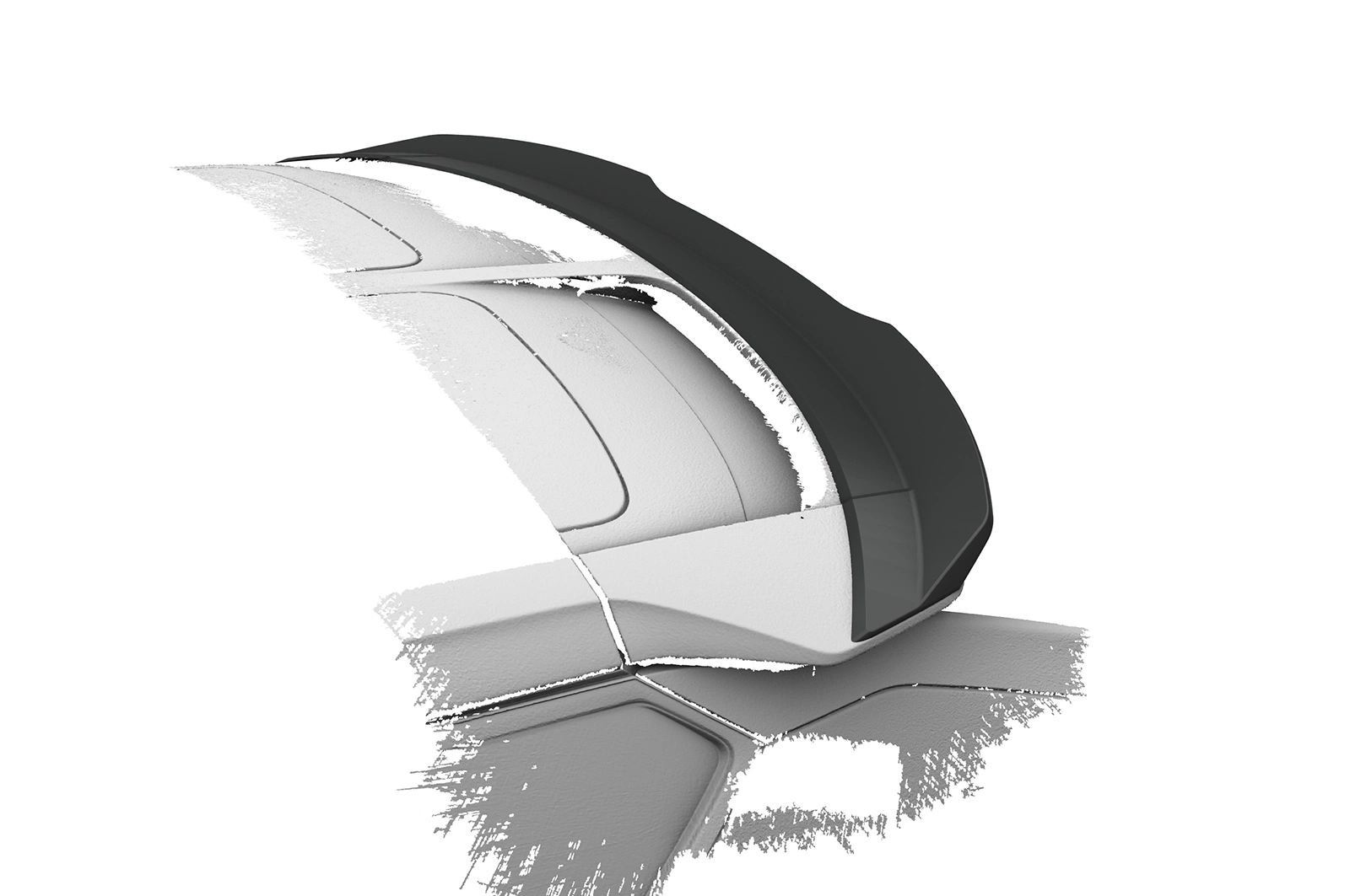 Achterspoiler Kia EV6 CSR glans zwart