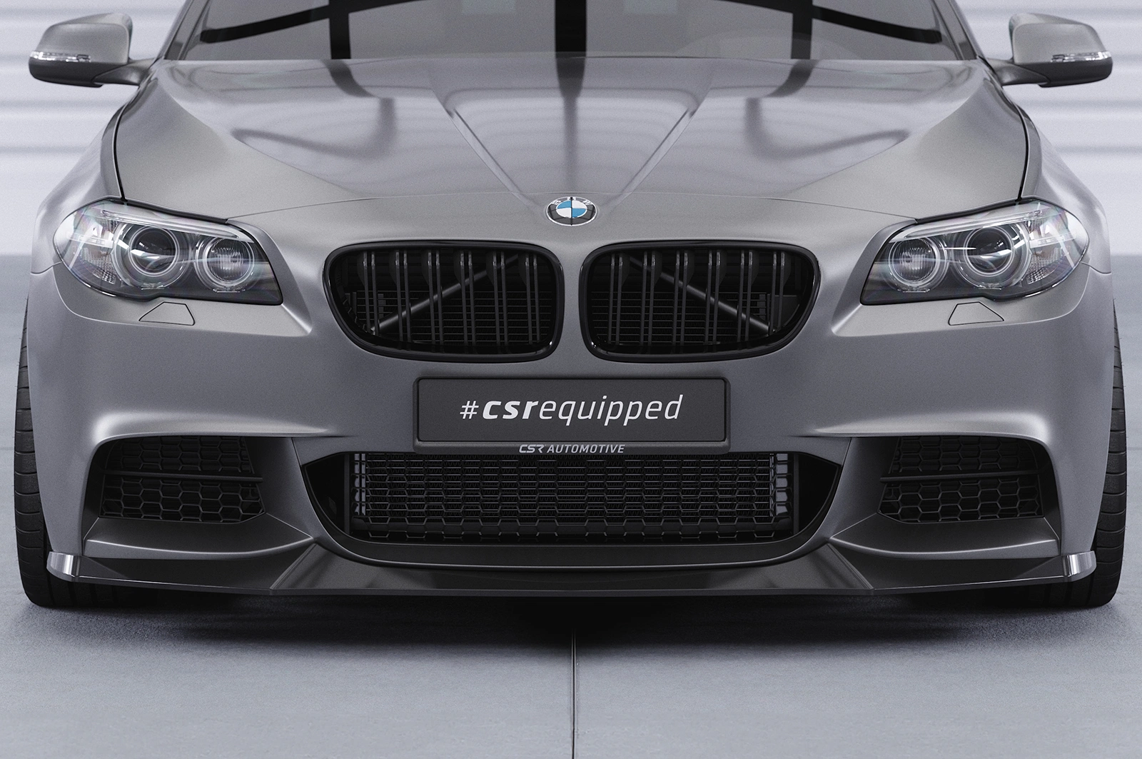 Voorspoiler BMW 5er F10/F11 M-Paket Glans Zwart – ab 01/2010