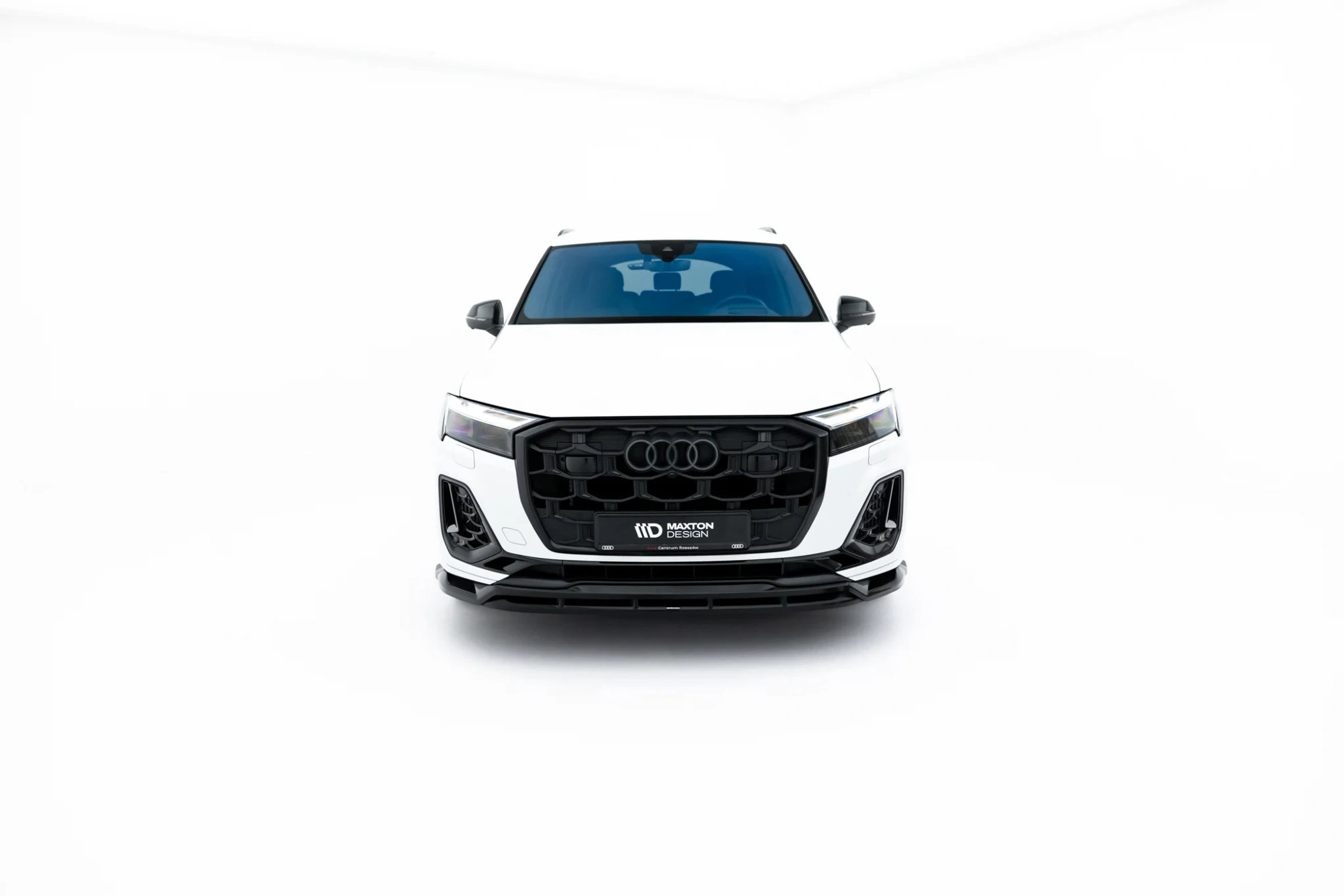 Voorspoiler Audi Q7 S-Line MK2 Facelift 2 Maxton Glanzend zwart
