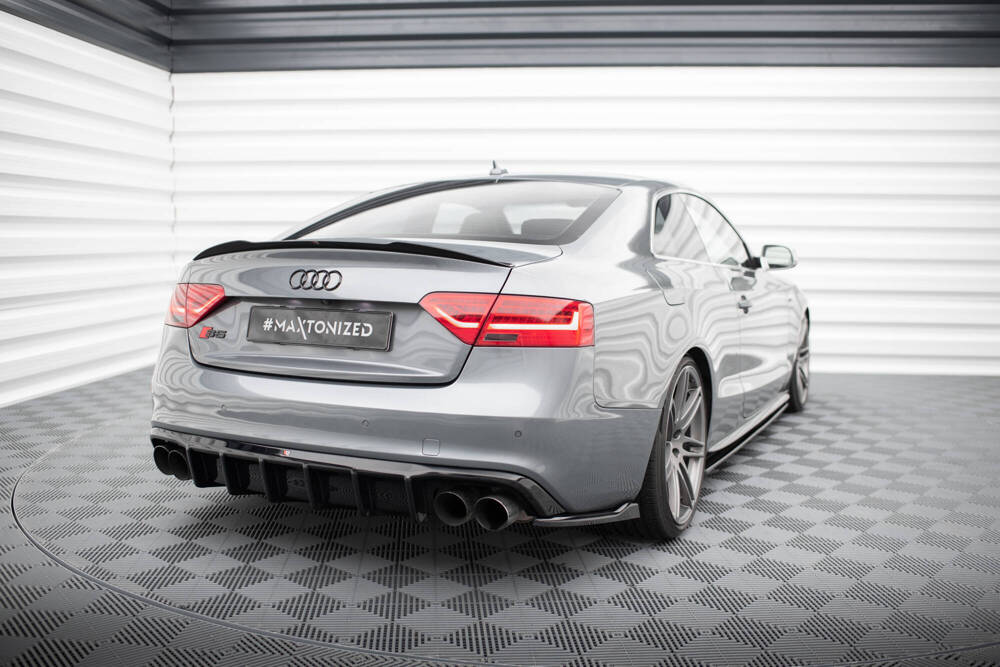 Zijdiffuser Audi A5 S-Line / S5 8T Coupe FL Maxton Glans Zwart