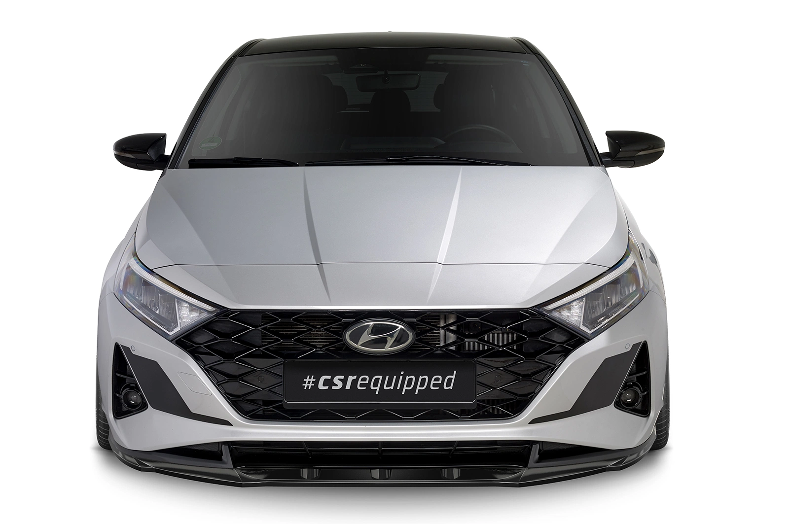Voorspoiler Hyundai i20 (BC3) 2020-2023 (voor Facelift) Glans Zwart – CSR