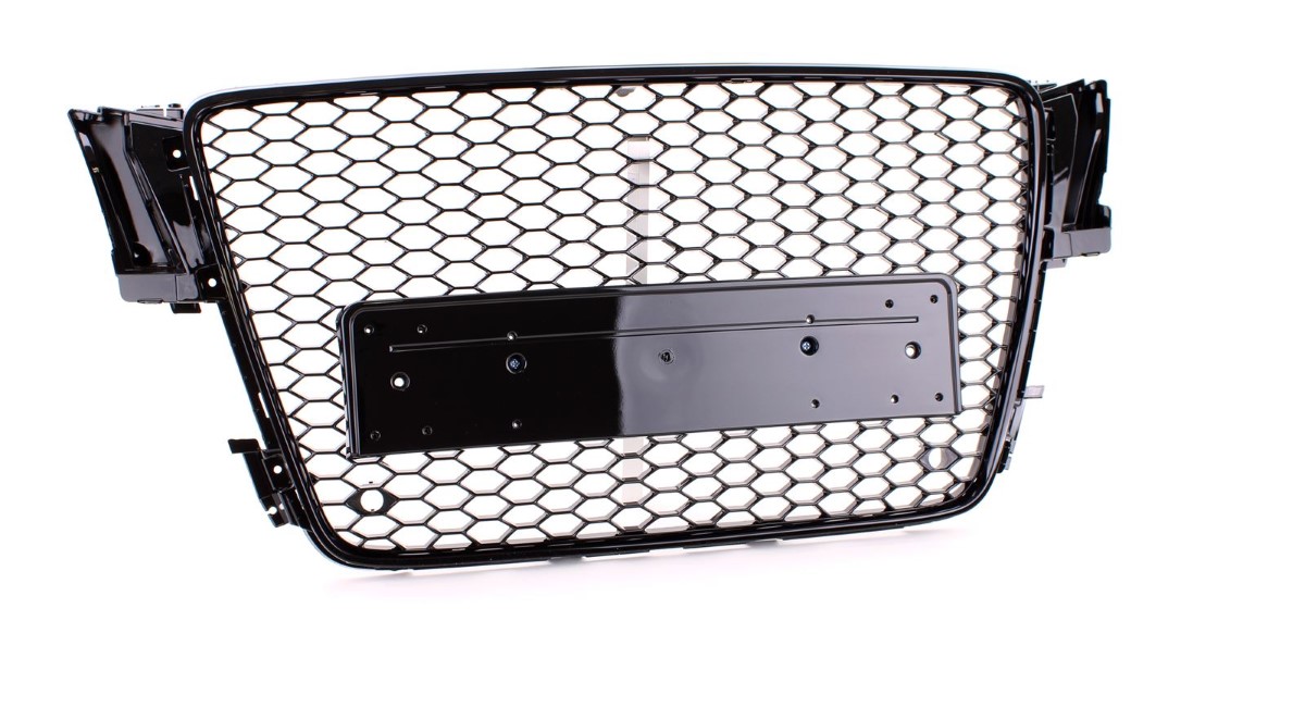 Grille Audi A5 8T (2007-2011) RS Design Piano Black Embleemloos