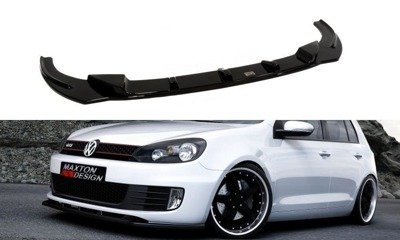 Voorspoiler VW Golf 6 GTI Glans Zwart