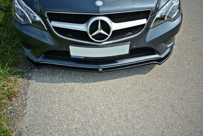 Voorspoiler Mercedes E W212 Maxton Design glans zwart
