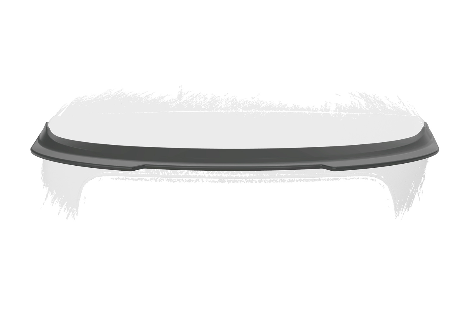 Spoiler Smart Fortwo 453 Cabrio CSR glans Zwart