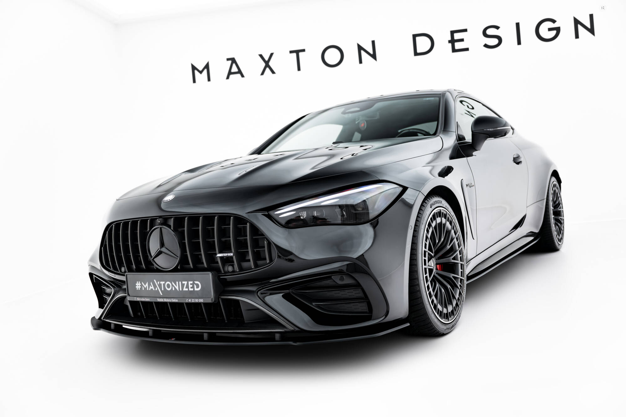 Street Pro Voorspoiler Mercedes-AMG CLE 53 C236 Maxton Glanzend zwart