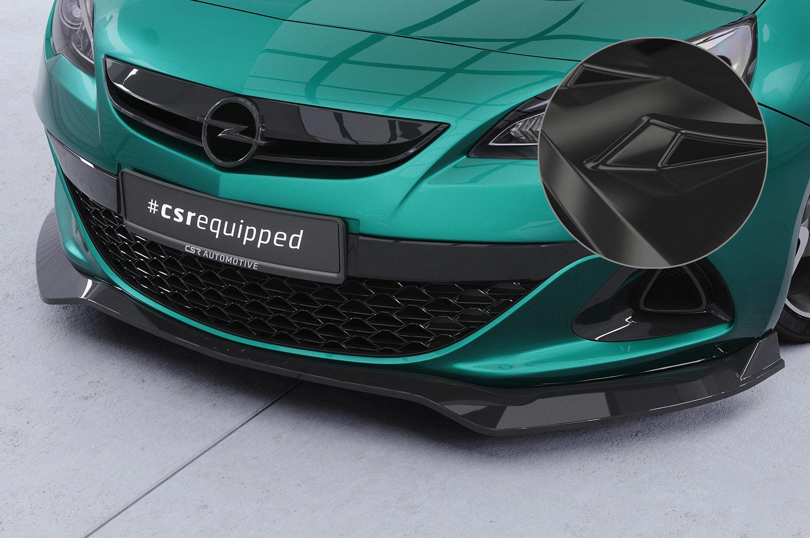 Voorspoiler Opel Astra J OPC glans zwart