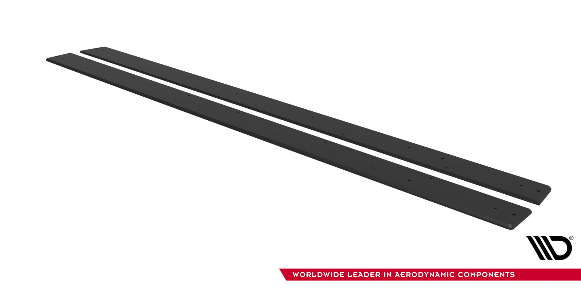 Street Pro Zijskirts Mitsubishi Lancer EVO X Maxton Glanzend zwart