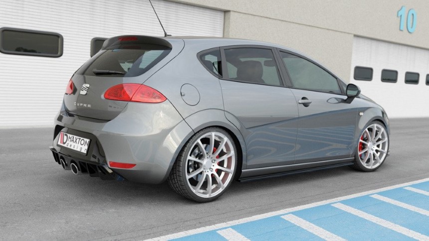 Diffuser Seat Leon Cupra FR 1P Maxton Design glans zwart Facelift