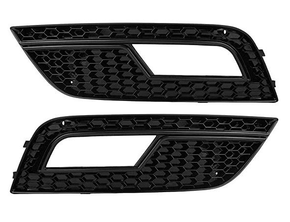 Grillen Audi A4 B8 12-15 RS4 look voor mistlampen Zwart