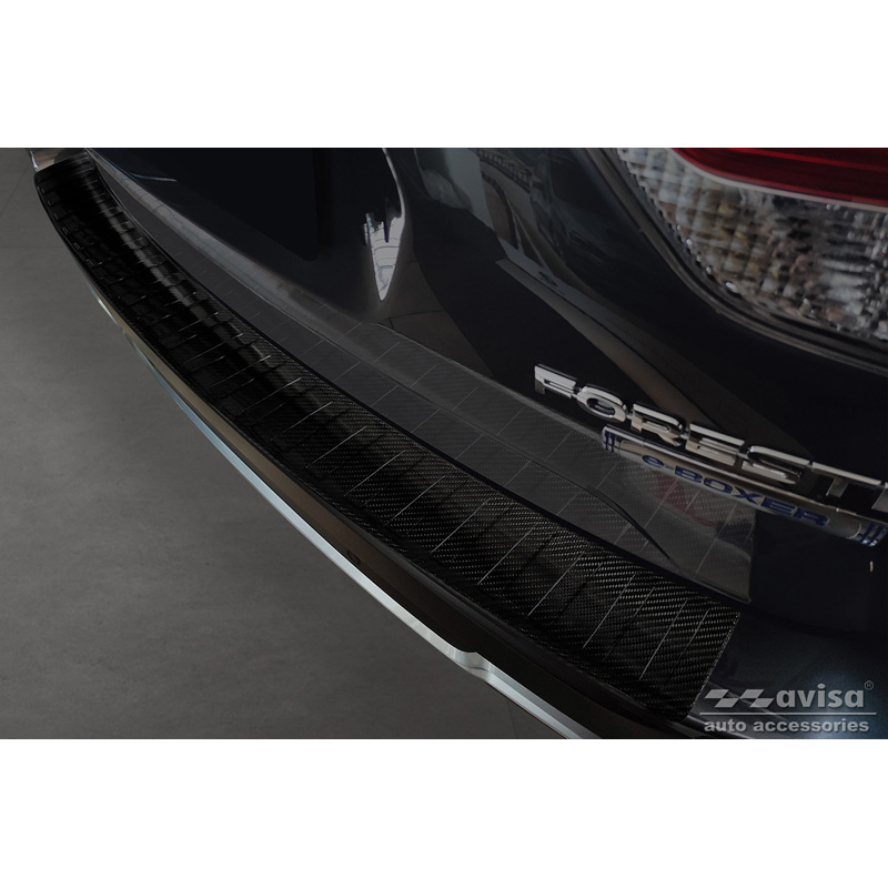 Echt 3D Carbon Achterbumperprotector  Subaru Forester V 2018- 'Ribs'