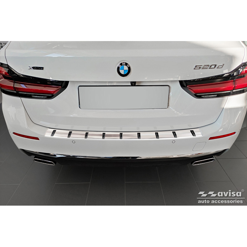RVS Achterbumperprotector  BMW 5-Serie G31 FL Touring 2020-2024 excl. M-Sport 'STRONG EDITION'