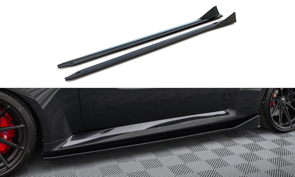 Zijskirts V.4 BMW M2 G87 Maxton Glans Zwart