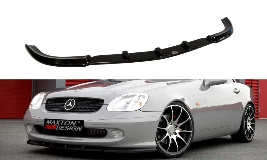 Voorspoiler Mercedes SLK R170 Maxton Design glans zwart