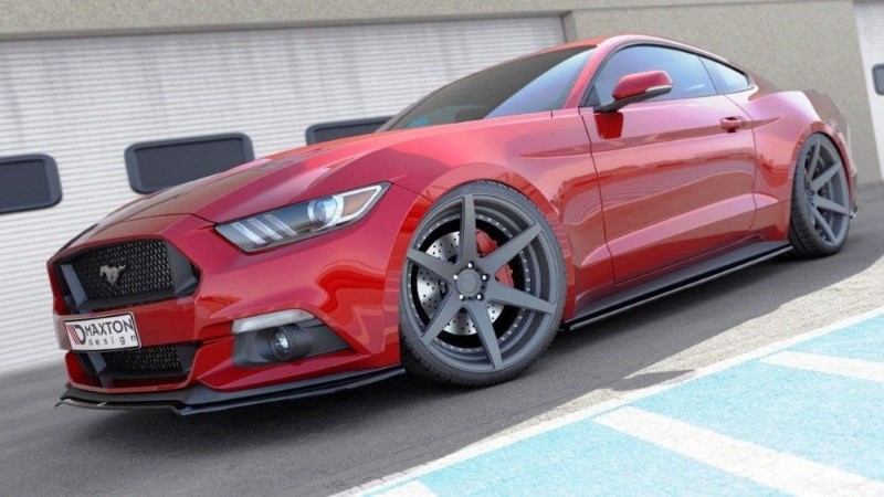 Voorspoiler Ford Mustang Mk6 Glanzend Zwart