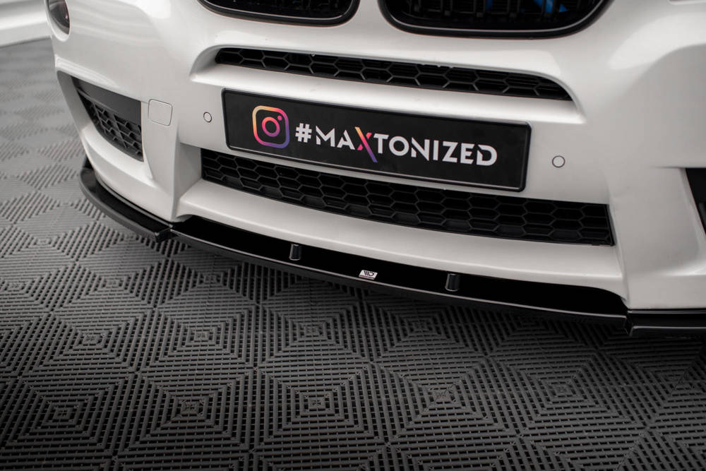 Voorspoiler BMW X3 M-Pack F25 2010 - 2014 Maxton Glans Zwart