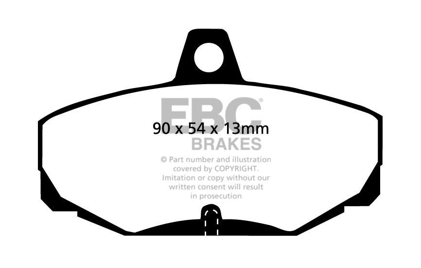 EBC Brakes MARCOS Mantaray 4.6 99-.. Remblokken achterzijde reds