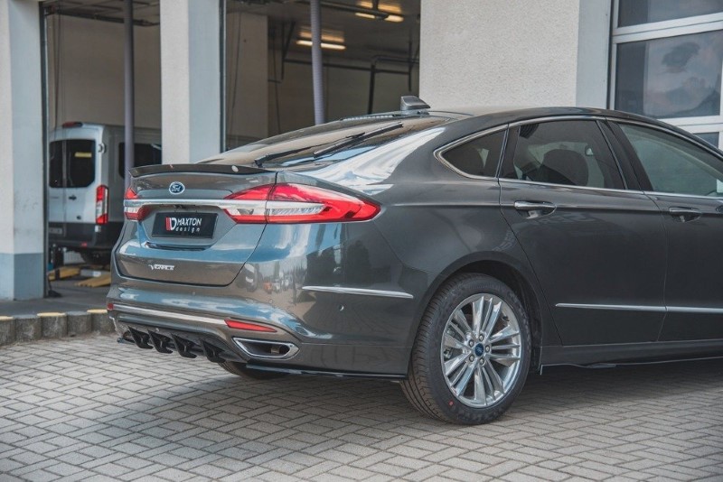 Achterzij Spoilers Ford Mondeo Vignale Mk5 Facelift Glanzend Zwart