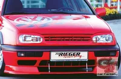 Stabilisatoren gepolijst Spoilerlip gecentreerd VW Golf III Rieg
