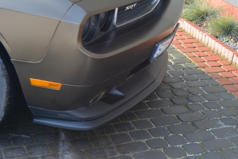Voorspoiler Dodge Challenger MK3. Phase-I SRT8 Coupe Glanzend Zwart