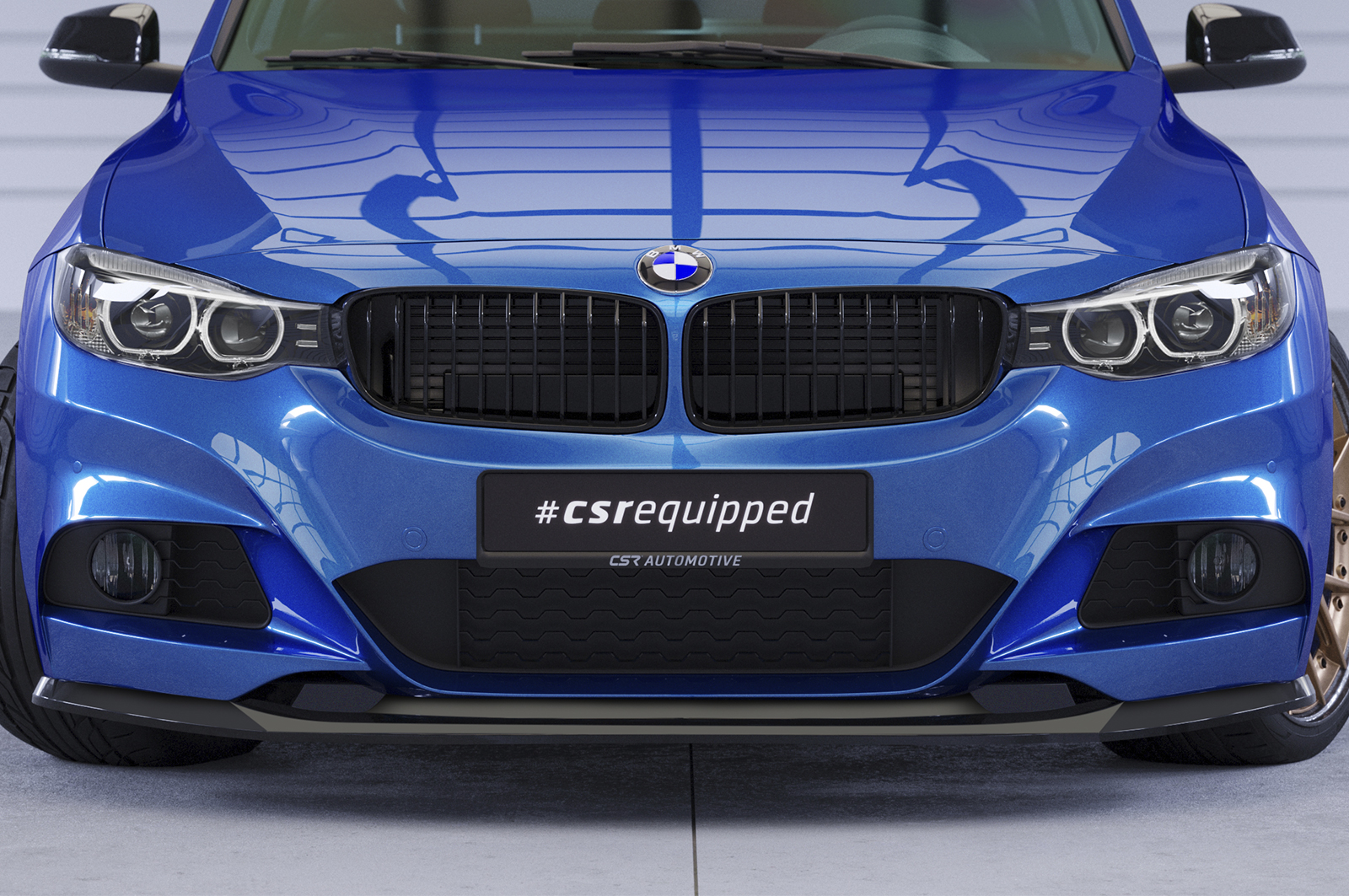 Voorspoiler BMW 3 Serie F34 GT CSR Glans Zwart