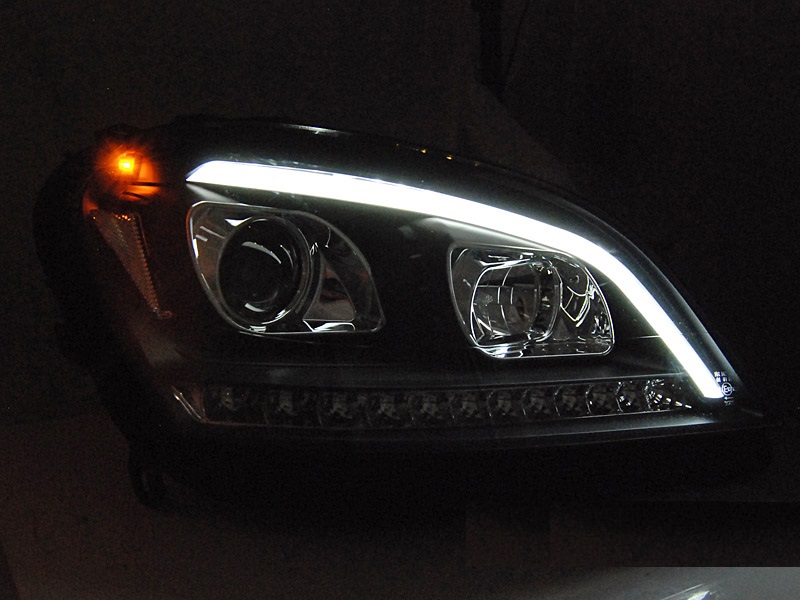 Headlights Mercedes M-klasse W164 05-08 Devil eyes black