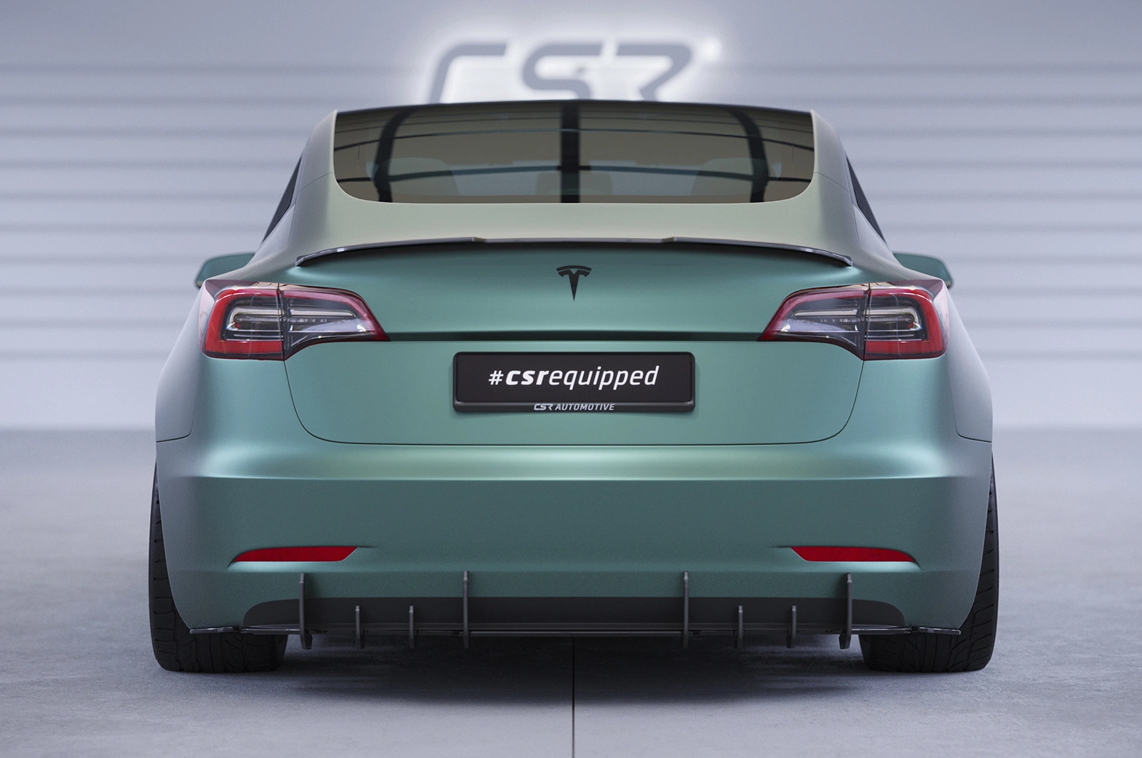 Achterspoiler Tesla Model 3 2017–heden (incl. Facelift) – CSR Automotive – Glans Zwart