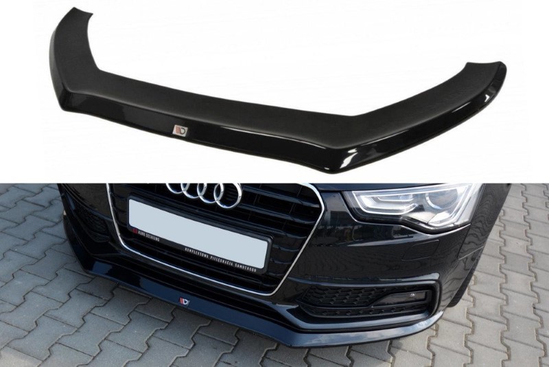 Voorspoiler Audi S5 / A5 S-Line 8T FL V.1 Glanzend Zwart