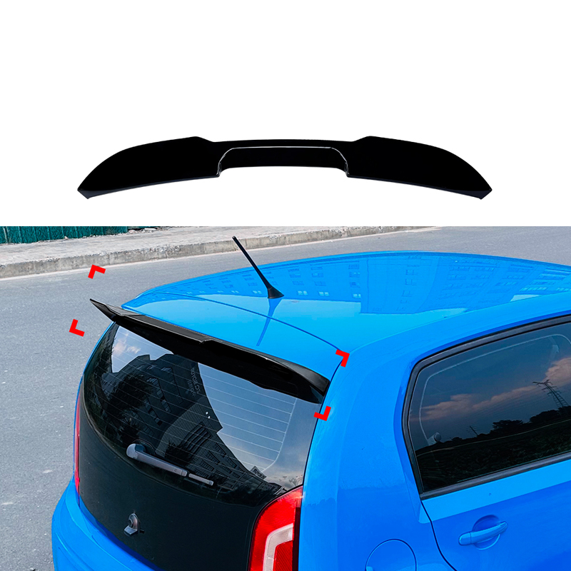 Dakspoiler (Spoiler Cap)  Volkswagen Up! excl. GTi & Seat Mii & Skoda Citigo 2011- (ABS Glanzend zwart)
