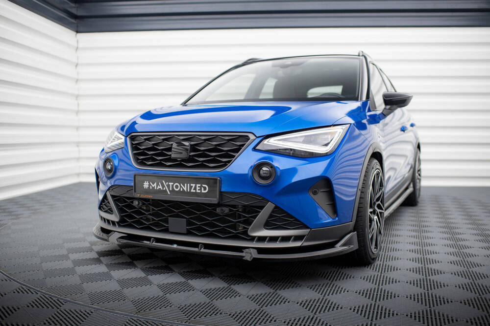 Voorspoiler Seat Arona FR Facelift Maxton Glans Zwart