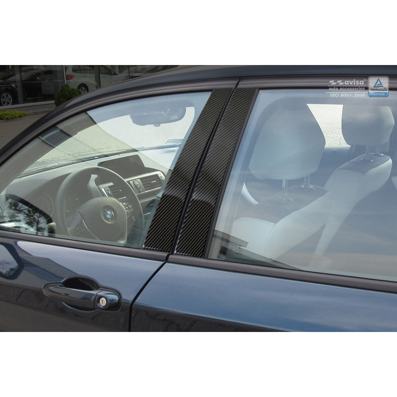 B-Stijl lijsten  BMW 1-Serie F20 5-Deurs 2015- Zwart Carbon
