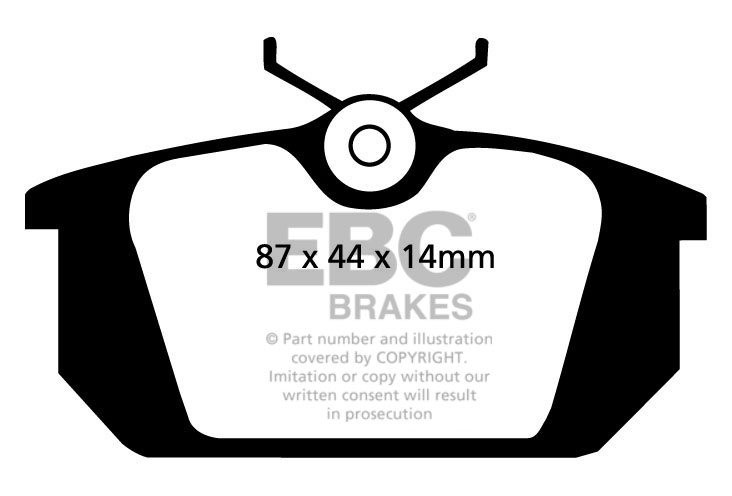 EBC Brakes ALFA ROMEO Alfa 155 1.8 TS 92-96 Remblokken achterzij