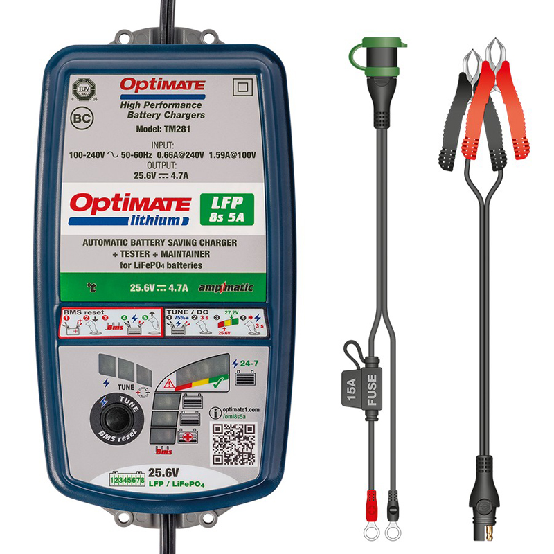 OptiMate Lithium 8s 5-Amp Acculader / tester / onderhouder