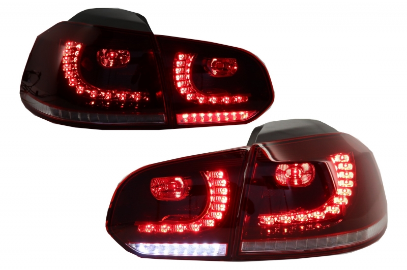 Taillights led VW Golf VI 10/08- R-look red/Smoke