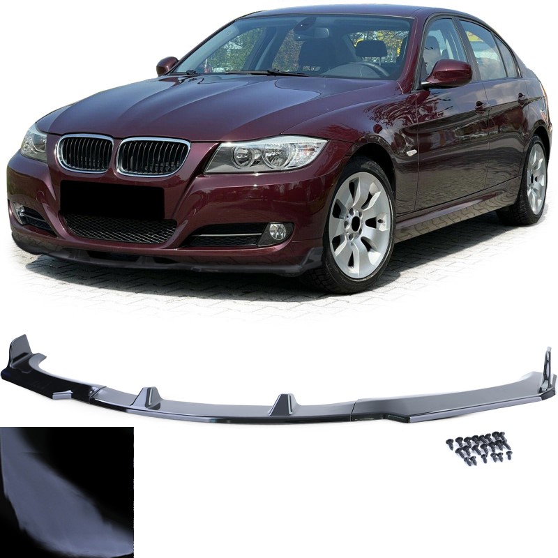 Voorspoiler BMW 3 E90/E91 08-13 Glans Zwart