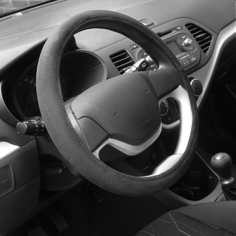 Carpoint Stuurhoes Universeel Suedine - Zwart