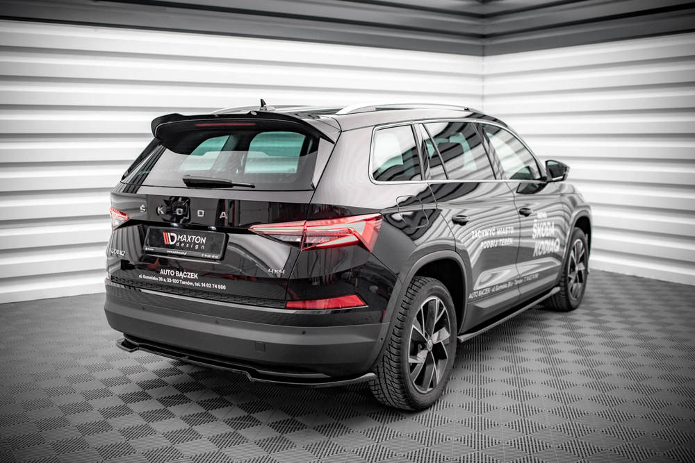Spoiler Skoda Kodiaq Mk1 Facelift sportline Maxton Design glans zwart