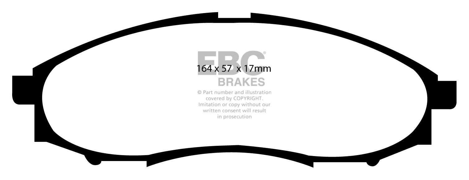 EBC Brakes NISSAN BEDRIJFSWAGEN NP300 2.5 TD 4WD 2008-.. Remblok