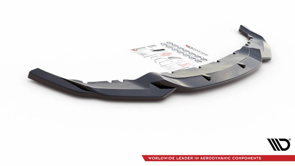 Voorspoiler V.3 BMW M2 F87 Maxton Glans Zwart