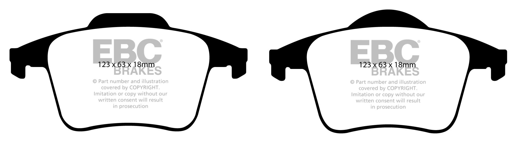 EBC Brakes VOLVO XC90 2.5 Turbo 2002-.. Remblokken achterzijde g