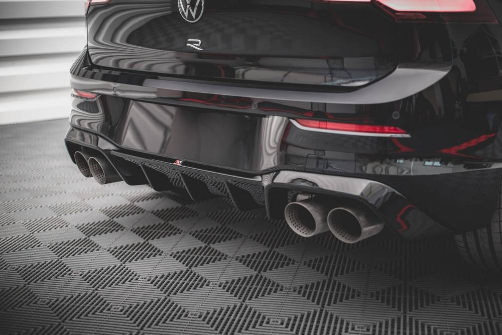 Diffuser V.1 Volkswagen Golf 8 R Maxton Glans Zwart